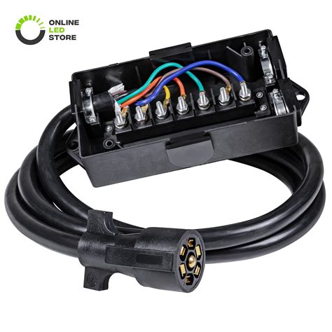 trailer connector junction box etrailer|waterproof trailer wiring junction box.